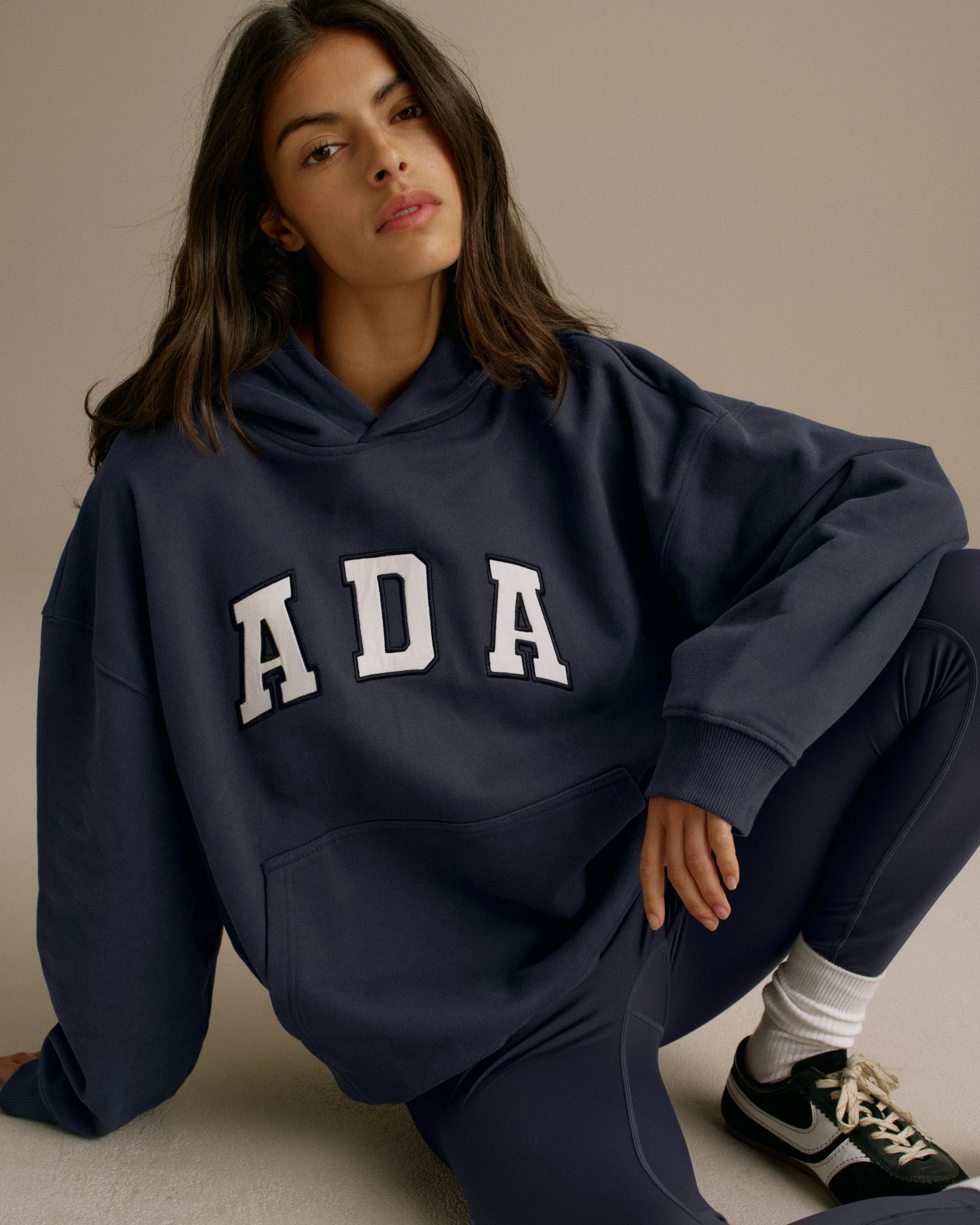ADA Oversized Hoodie - Midnight Blue - Image 3