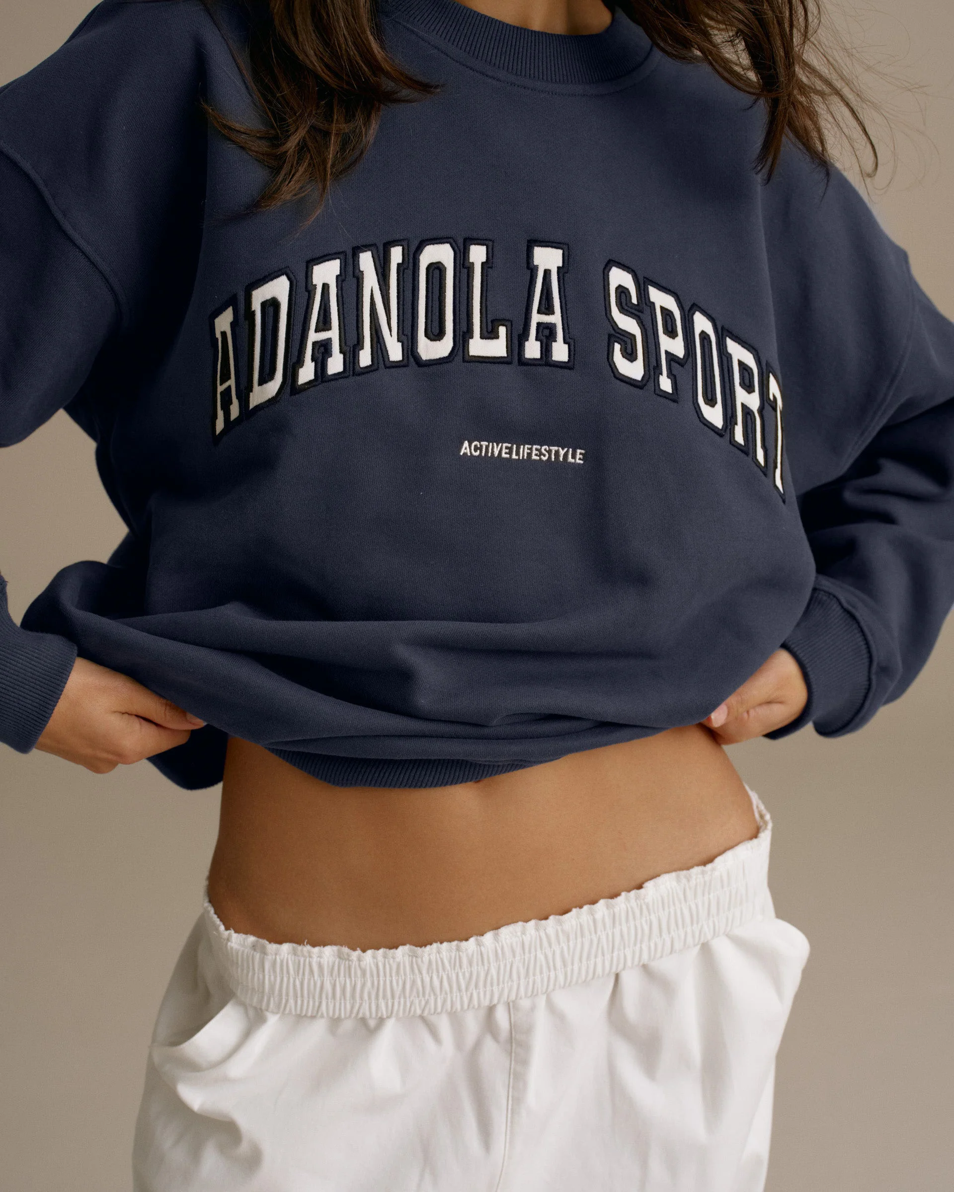 AS Oversized Sweatshirt - Midnight Blue - Image 3