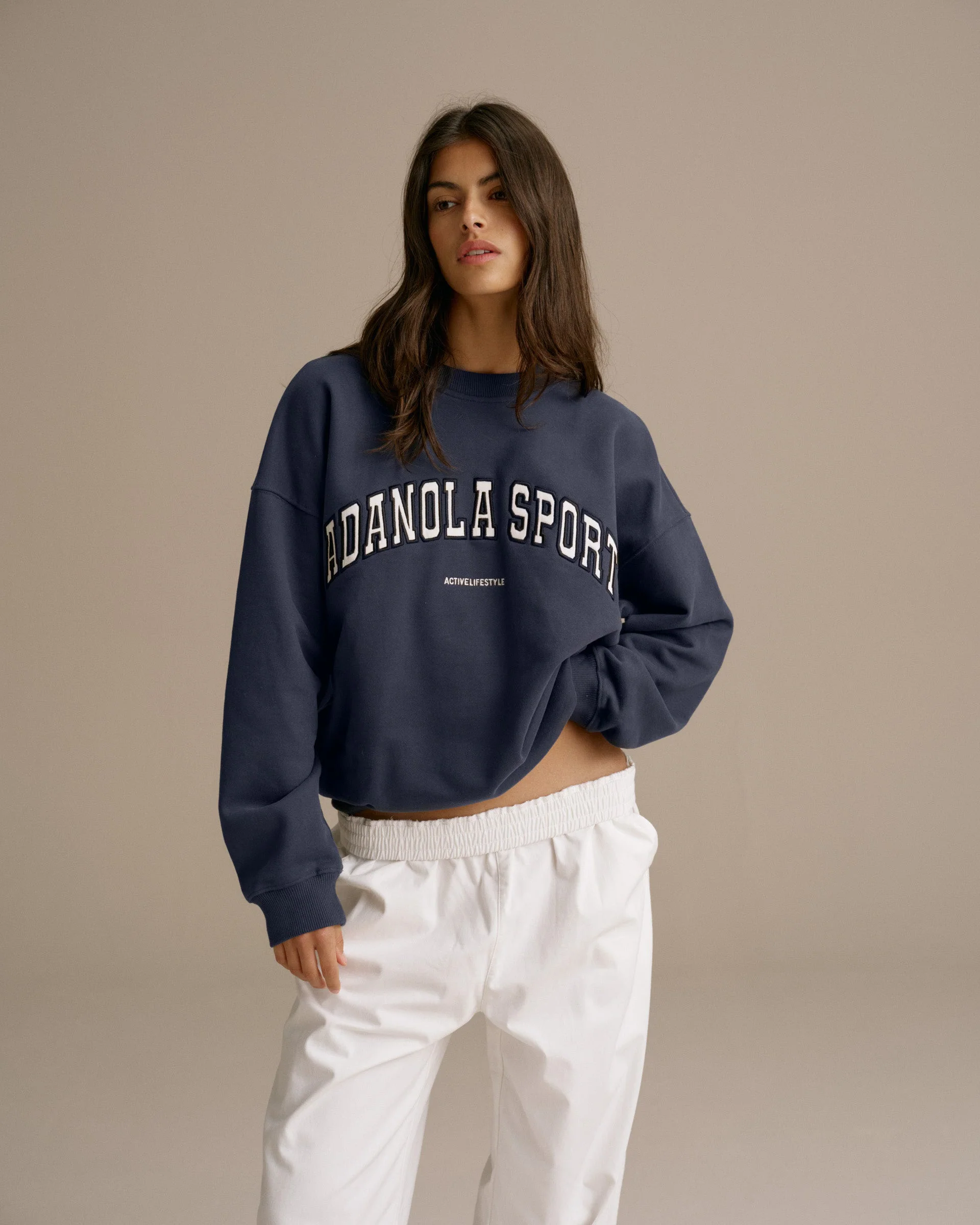 AS Oversized Sweatshirt - Midnight Blue - Image 5