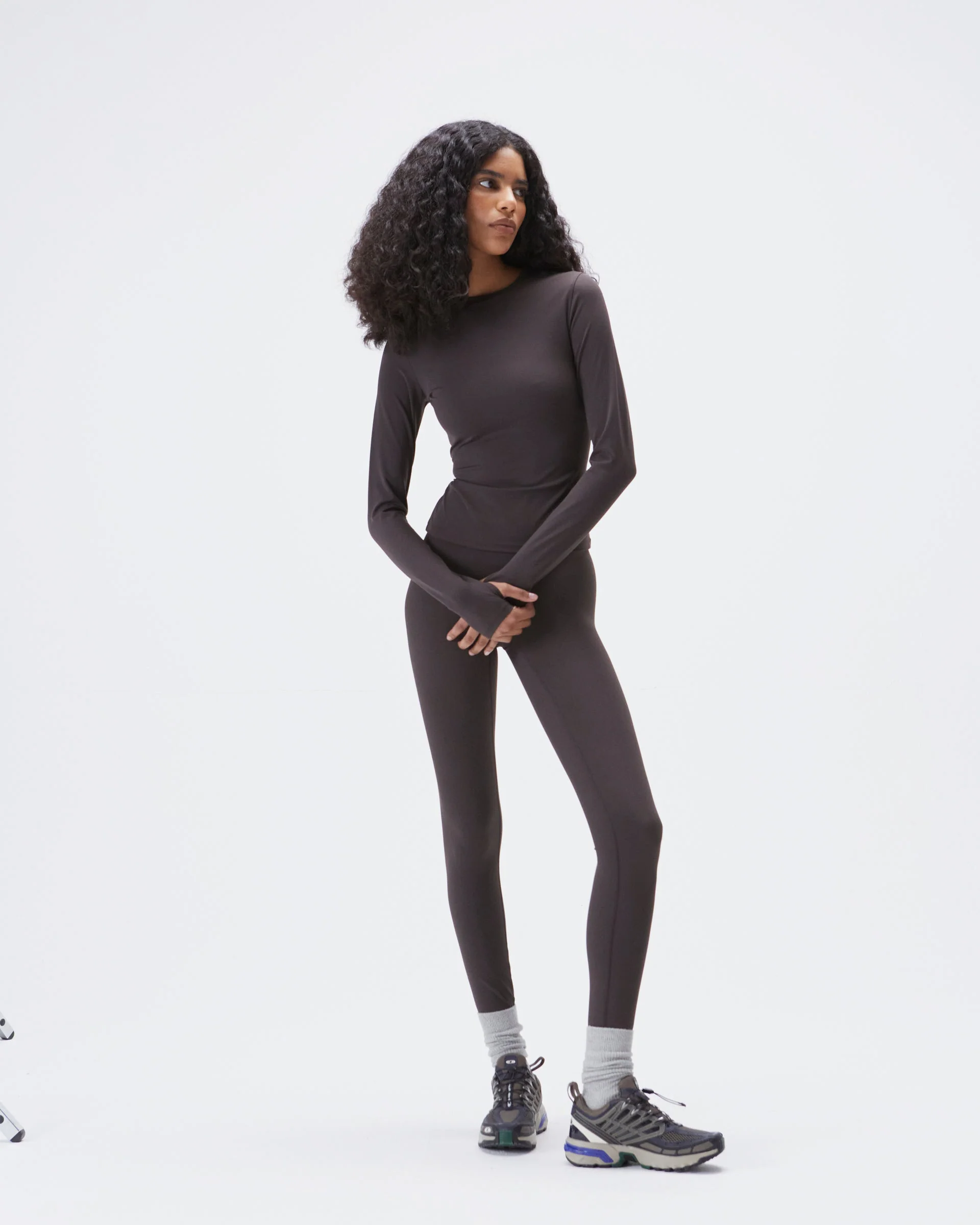 Ultimate Long Sleeve Top - Coffee Bean - Image 4