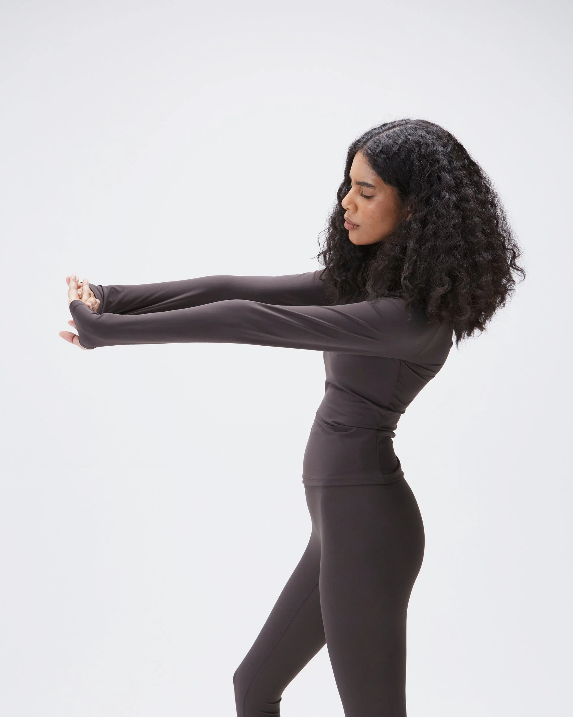 Ultimate Long Sleeve Top - Coffee Bean - Image 6
