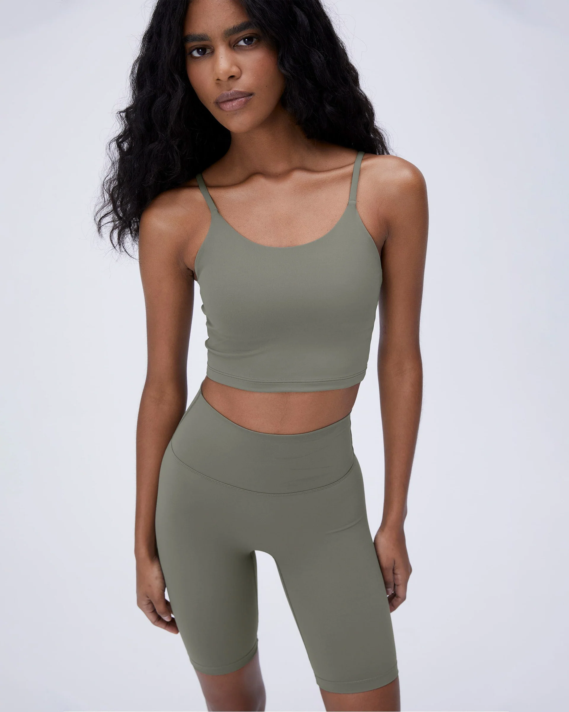 Ultimate Tank Bra - Olive Green - Image 4